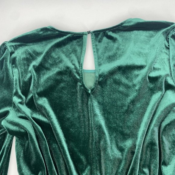 City Triangles Womens Size XXL Green Velvet Long Sleeve Tiered Dress WORN ONCE - Picture 12 of 12